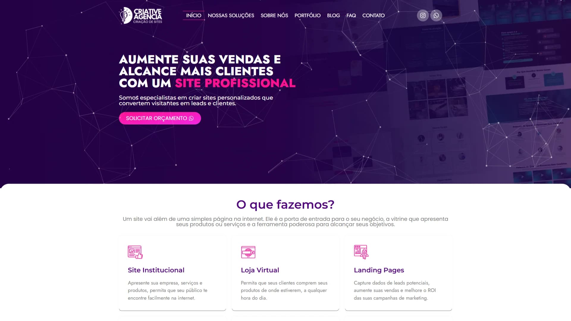 Capa do projeto Agência Criative