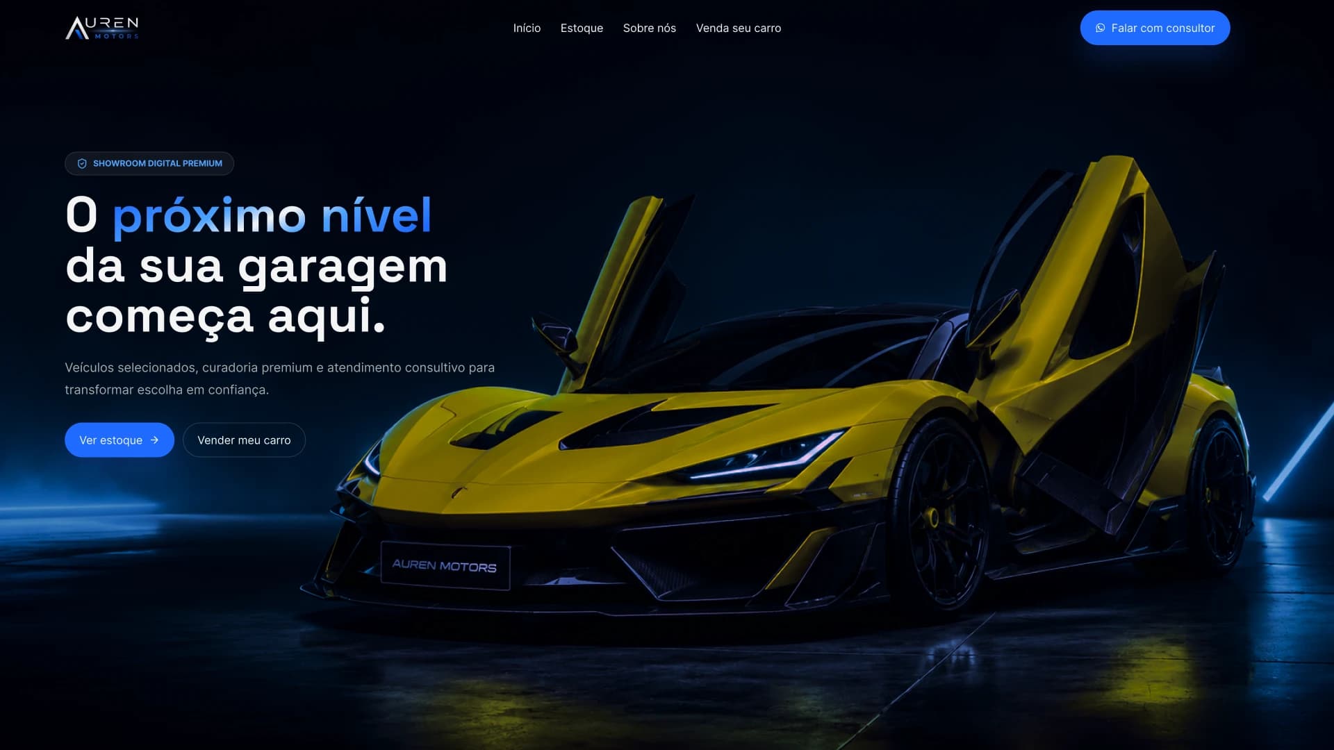 Capa do projeto Auren Motors
