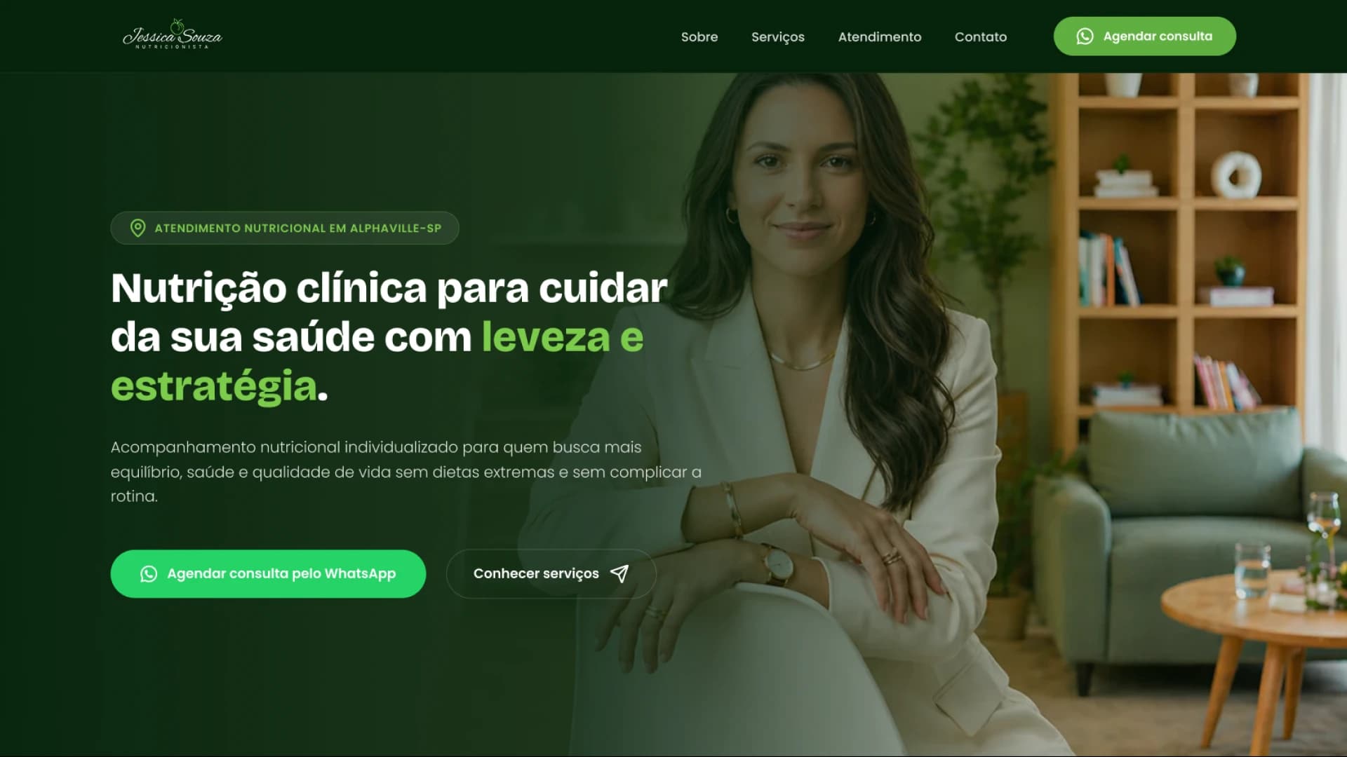 Capa do projeto Jéssica Souza Nutricionista