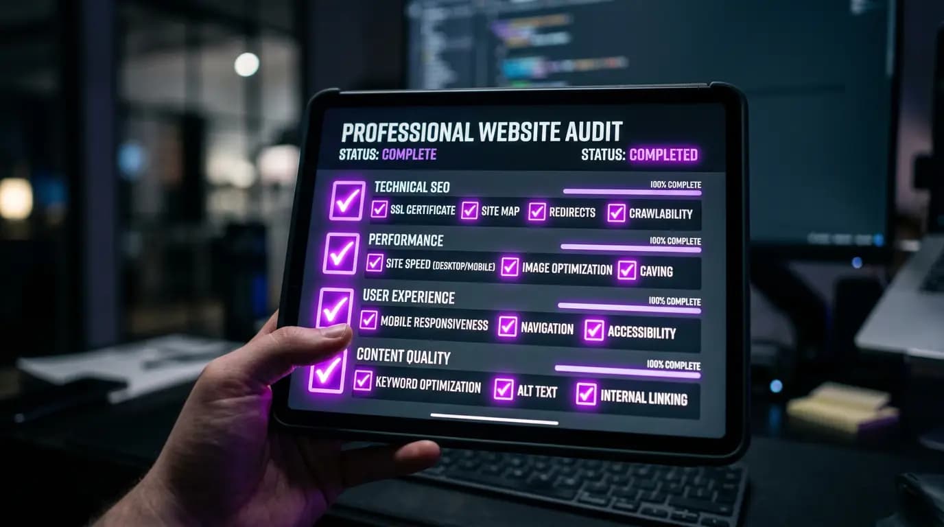 Checklist completo: o que todo site profissional precisa ter em 2026